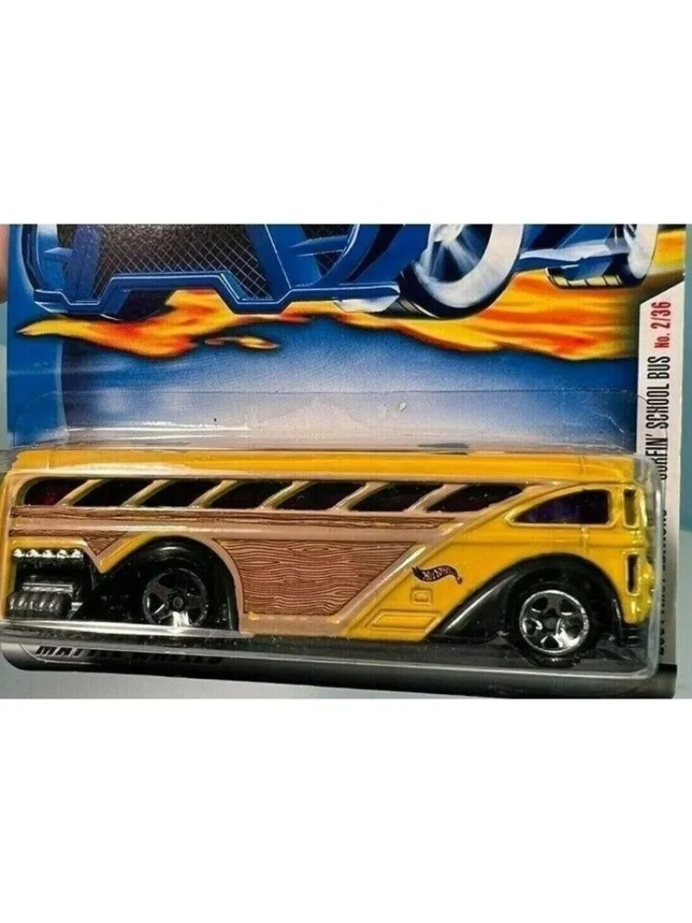 Vintage Die Cast Hot Wheels 2001 Surfin School Bus 2/36 First Editions 1:64